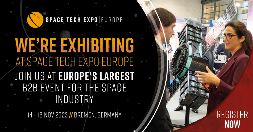 We're exhibiting at Space Tech Expo Europe